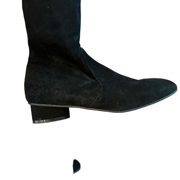 Stuart Weitzman Quebecland Boot in Black Suede - Picture 2 of 9